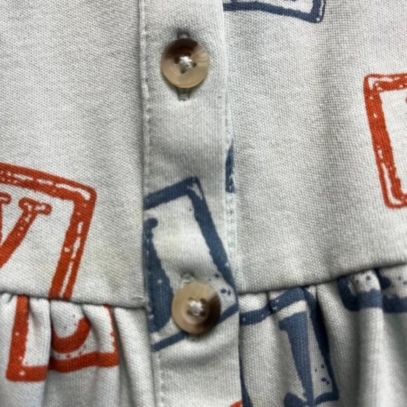 Kate Quinn Blue Alphabet Sun Dress Size 6-12 Months - Picture 3 of 5